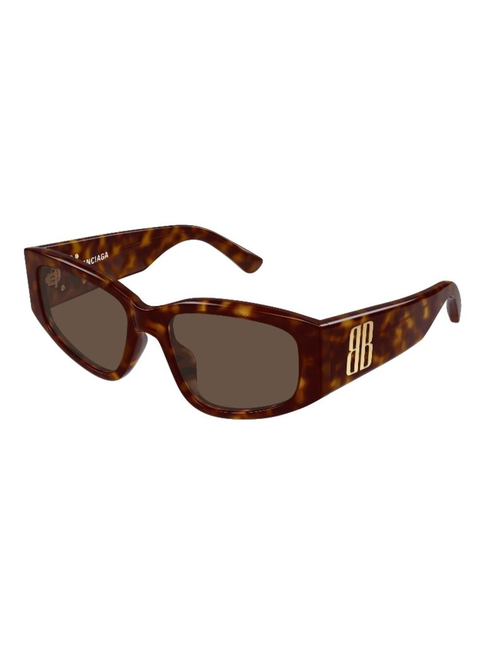 New Balenciaga Women's Sunglasses Havana Brown Lens Acetate Frame BB0475S 002 56